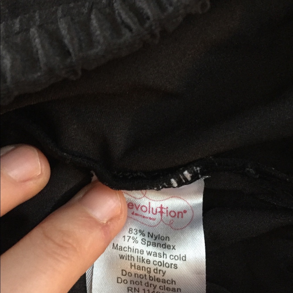 Mini nylon shorts